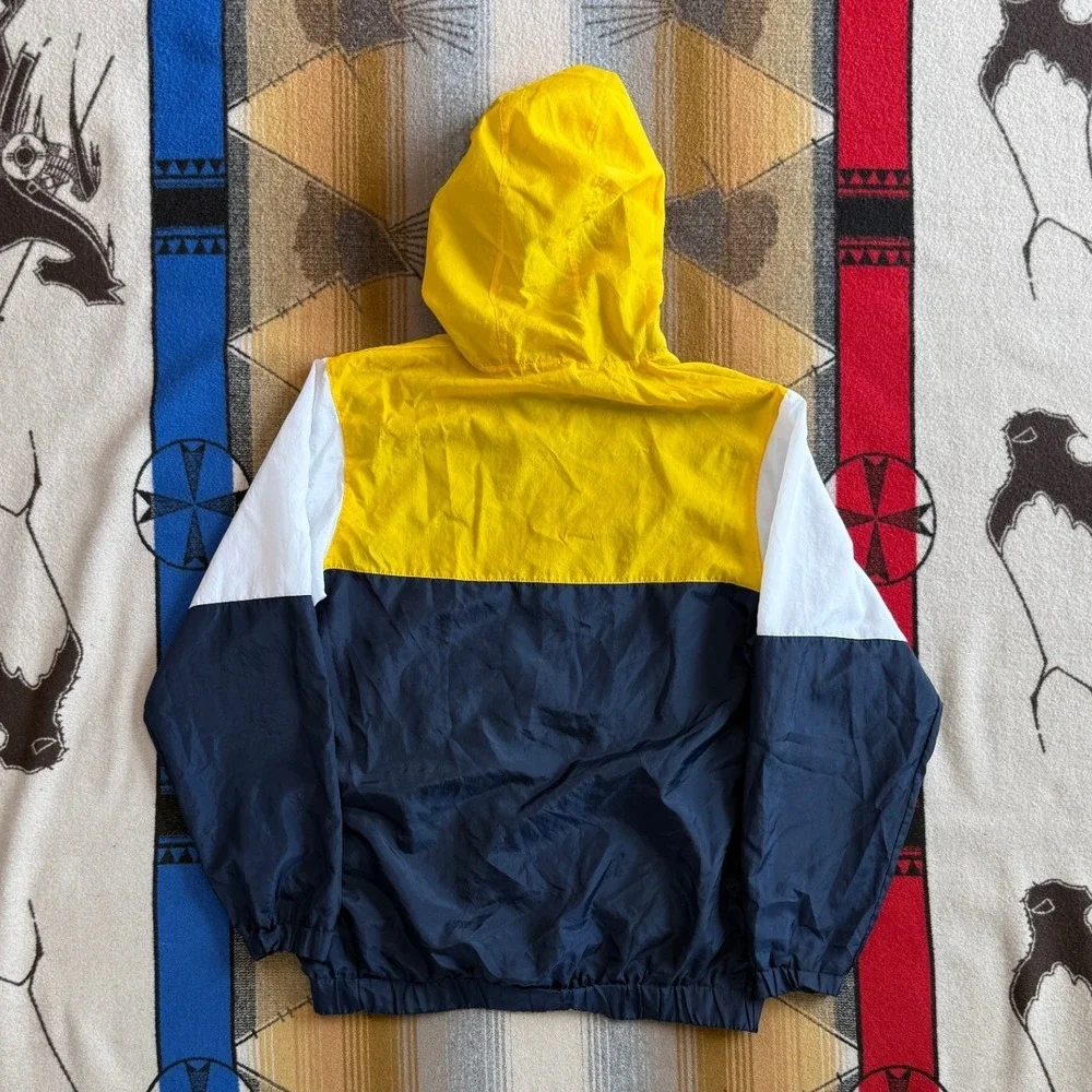 Jordan Michigan Wolverines Football Windbreaker Jacket Size Medium Lightweight